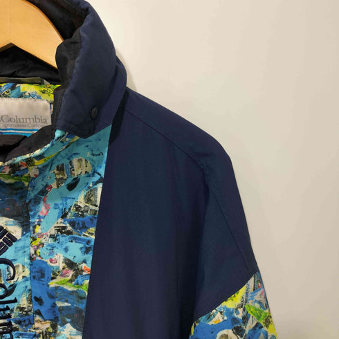 コロンビア Columbia 総柄 ジップアップ マウンテンパーカー メンズ import:L