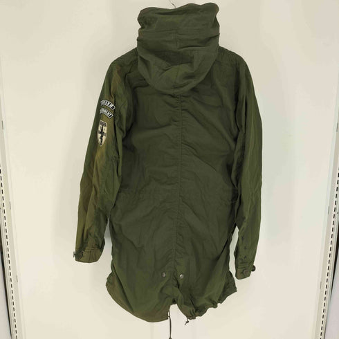 ユニフォームエクスペリメント uniform experiment 11SS ロゴ ワッペン コットンナイロン モッズコート メンズ JPN:3