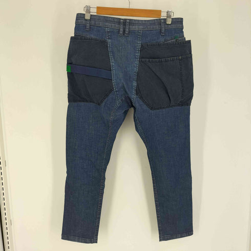 H.A.K.U ストレッチ ハンズフリー ロークロッチスキニー パンツ デニムパンツ メンズ JPN:L