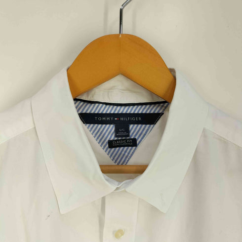 トミーヒルフィガー TOMMY HILFIGER CLASSIC FIT ロゴ刺繍 ボタンダウン シャツ メンズ import:L