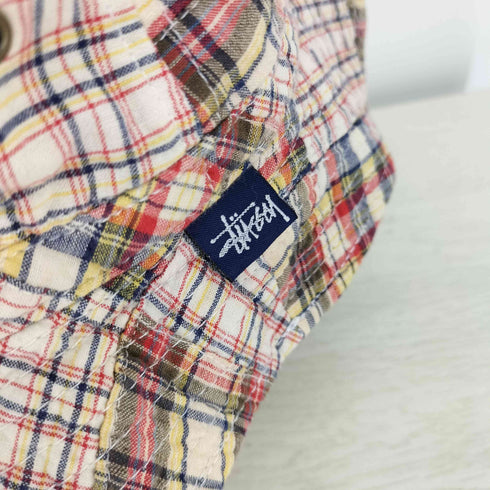 ステューシー Stussy 紺タグ チェック バケットハット メンズ