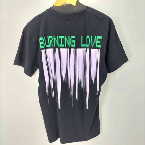 ヘンリックヴィブスコブ Henrik Vibskov BURNING LOVE ORGANIC COTTON T-SHIRTS 両面プリント S/S Tシャツ メンズ import:M