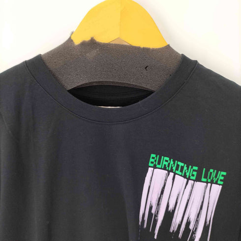 ヘンリックヴィブスコブ Henrik Vibskov BURNING LOVE ORGANIC COTTON T-SHIRTS 両面プリント S/S Tシャツ メンズ import:M