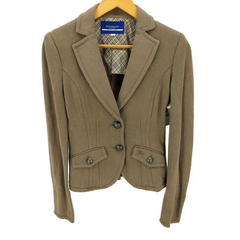 バーバリーブルーレーベル BURBERRY BLUE LABEL デザインボタン テーラードジャケット レディース EUR:38