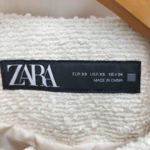 ザラ ZARA ショートテクスチャージャケット レディース XS