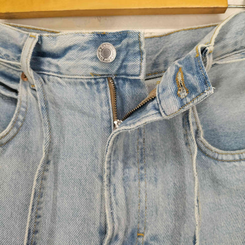 ザラ ZARA ダメージ加工ワイドデニムパンツ メンズ 29