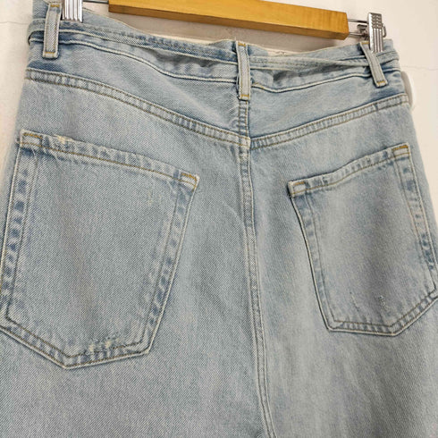 ザラ ZARA ダメージ加工ワイドデニムパンツ メンズ 29