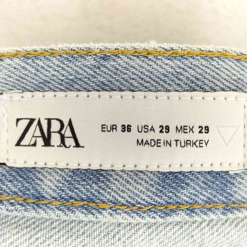 ザラ ZARA ダメージ加工ワイドデニムパンツ メンズ 29