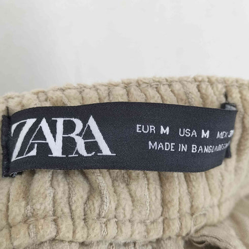 ザラ ZARA 太畝コーデュロイイージーカーゴパンツ メンズ M