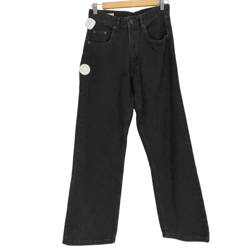 ザラ ZARA ワイドブラックデニムパンツ メンズ 29