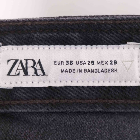 ザラ ZARA ワイドブラックデニムパンツ メンズ 29