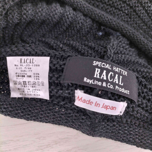 ラカル RACAL JAPANESE PAPER BERET チョボ付ニットベレー メンズ