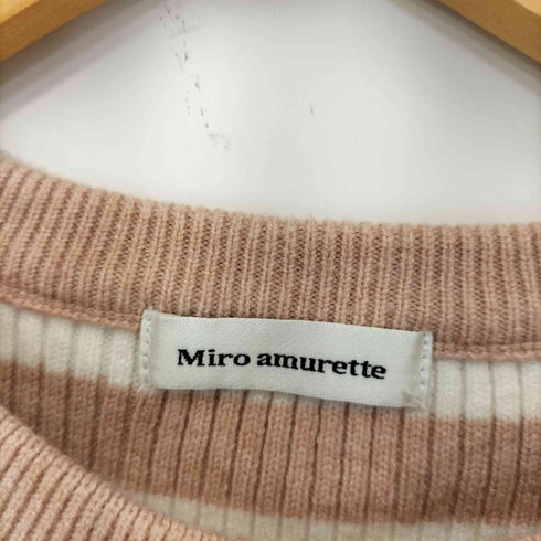 MIRO AMURETTE miro border rib knit レディース FREE
