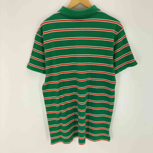 ポロジーンズカンパニーラルフローレン POLO JEANS COMPANY RALPH LAUREN ワンポイント刺繍ボーダーポロシャツ メンズ import:XL