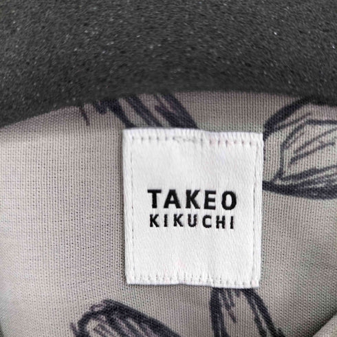 タケオキクチ TAKEO KIKUCHI フラワープリントシャツ メンズ 2