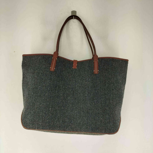 ハリスツイード Harris Tweed ウールチェックトートバッグ メンズ