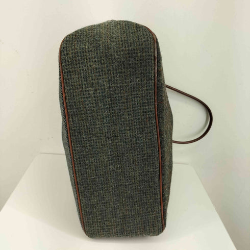 ハリスツイード Harris Tweed ウールチェックトートバッグ メンズ