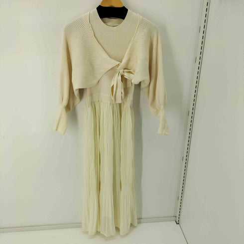 RESEXY 22AW マジョリカプリーツニットワンピース レディース FREE