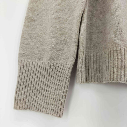 ハナエモリ HANAE MORI ロゴプレート カシミヤ混 ウール モックネック ニット レディース JPN:M