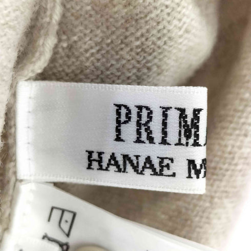 ハナエモリ HANAE MORI ロゴプレート カシミヤ混 ウール モックネック ニット レディース JPN:M