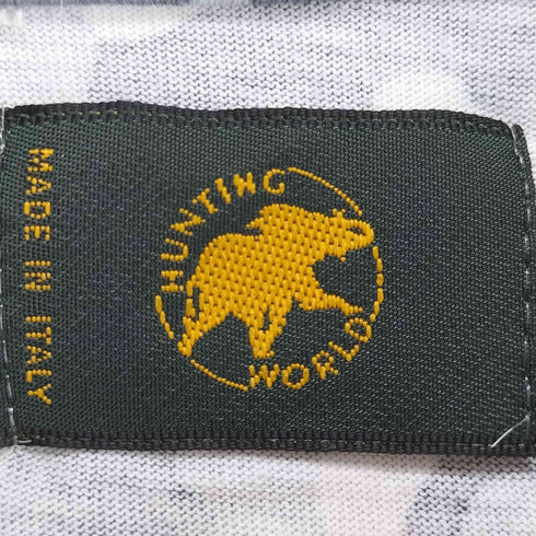 ハンティングワールド HUNTING WORLD カットソー生地 カモ柄プルオーバーパーカー メンズ 48