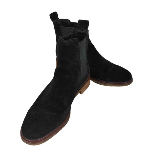 クラークス Clarks スウェード サイドゴアブーツ レディース CN:23.0