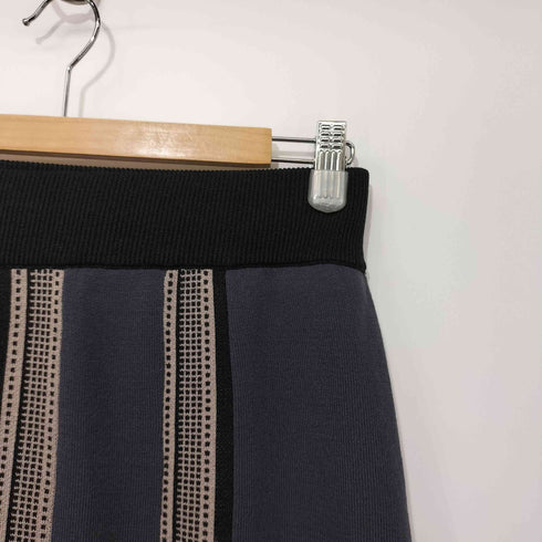 ウィルフリー willfully jacquard weave placement pencil knit SK レディース FREE