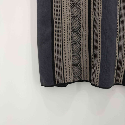 ウィルフリー willfully jacquard weave placement pencil knit SK レディース FREE
