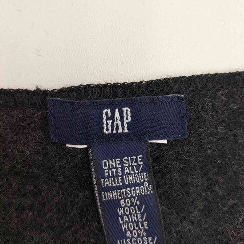 ギャップ Gap 90-2000S OLDタグ ウール ステッチデザイン マフラー メンズ