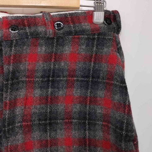 ジョンソンウーレンミルズ Johnson Woolen Mills 80-90s チェック柄 ウール混 ストレートパンツ メンズ 10