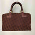ランバン パリ LANVIN PARIS MADE IN FRANCE ジャガードモノグラムロゴ ミニボストンバッグ レディース