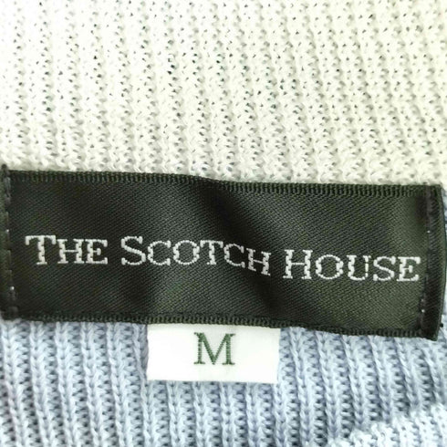 ザスコッチハウス The Scotch House ロゴ刺繍 ドライバーズニット ジップアップニット メンズ import:M