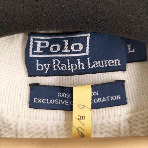 ポロバイラルフローレン Polo by RALPH LAUREN Vネックケーブルニットベスト メンズ import:L