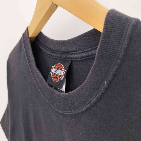 ハーレーダビッドソン HARLEY-DAVIDSON Hanes ボディ USA製 Kelly's MEMORIAL POKERRUN 2007 両面プリント クルーネック Tシャツ メンズ import:L