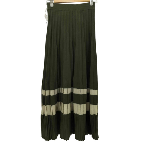 ウィルフリー willfully sheer lame hem pleats knit sk レディース FREE