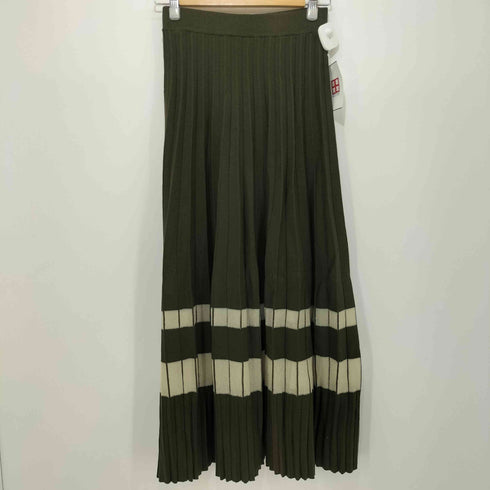 ウィルフリー willfully sheer lame hem pleats knit sk レディース FREE