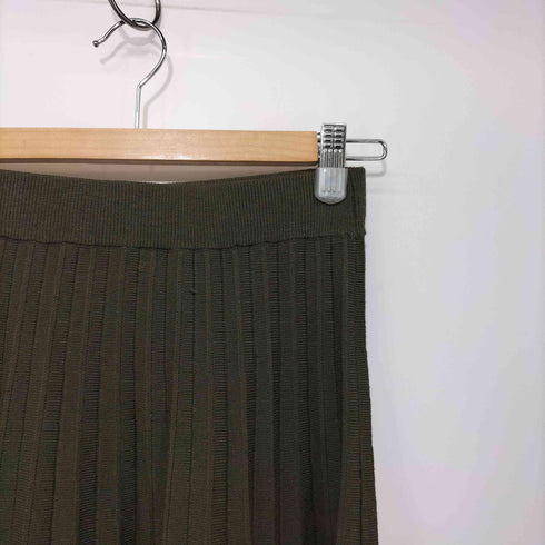 ウィルフリー willfully sheer lame hem pleats knit sk レディース FREE