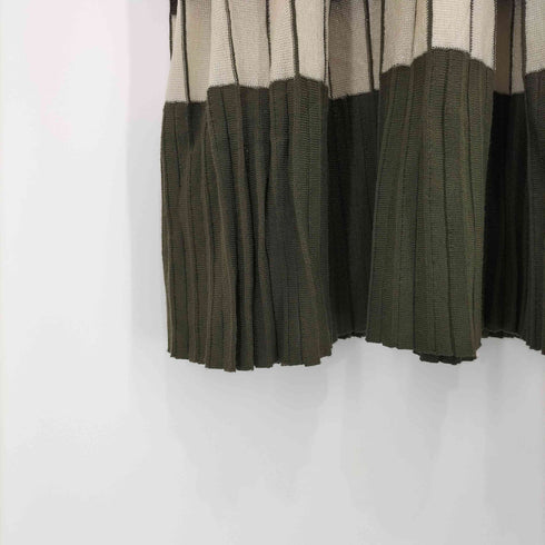 ウィルフリー willfully sheer lame hem pleats knit sk レディース FREE