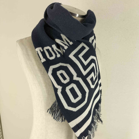 トミーヒルフィガー TOMMY HILFIGER ナンバリングフリンジマフラー メンズ