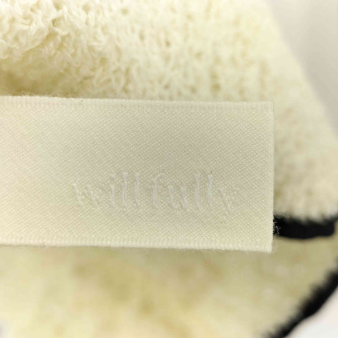 ウィルフリー willfully slit sleeve jacquard weave placement knit レディース FREE