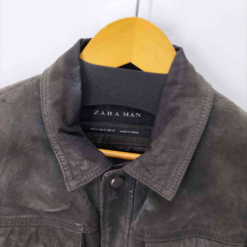 ザラマン ZARA MAN レザートラッカージャケット メンズ import:S