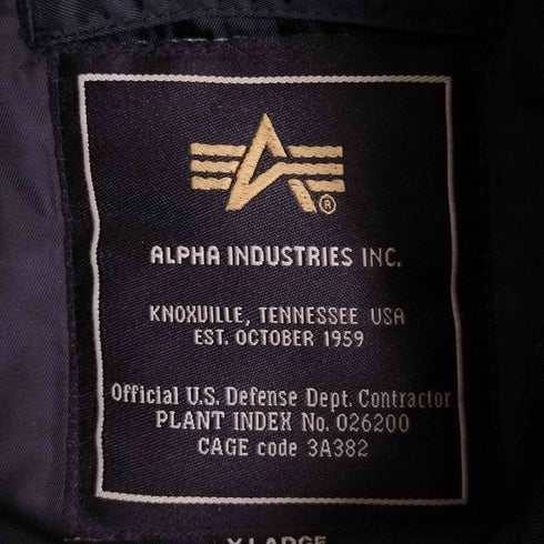 アルファインダストリーズ ALPHA INDUSTRIES N-3B フライトジャケット メンズ import:XL