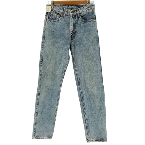 リーバイス Levis 80S フィリピン製 603 ボタン裏 359 刻印 ケミカルウォッシュ ジップフライ テーパード デニム パンツ 1988年製 レディース W:30 L:31