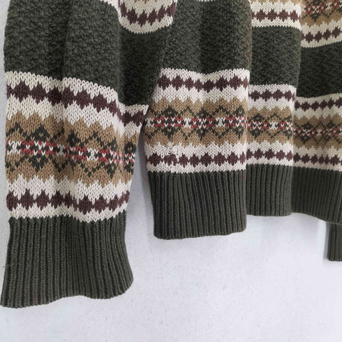 STONE HAVEN 総柄クルーネックニット メンズ JPN:XL