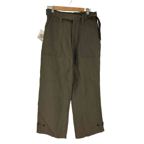 リドム LIDnM WOOL LINEN BELTED PANTS メンズ JPN:S