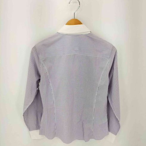 ブルックスブラザーズ BROOKS BROTHERS NON-IRON STRETCH ストライプオープンカラーシャツ レディース US:6