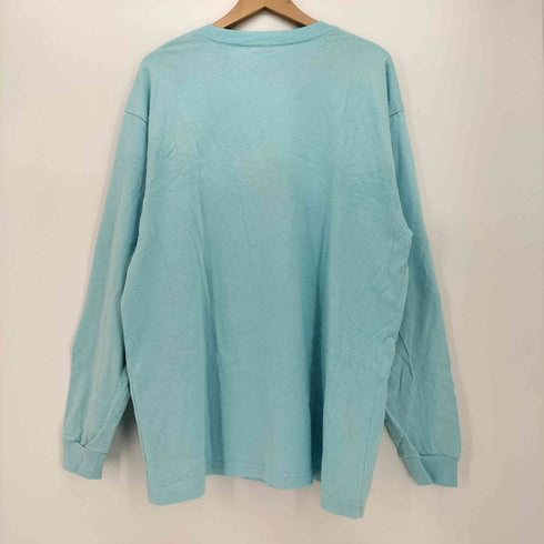 ゲスジーンズ GUESS JEANS ロゴ刺繍 L/S クルーネック Tシャツ メンズ import:L