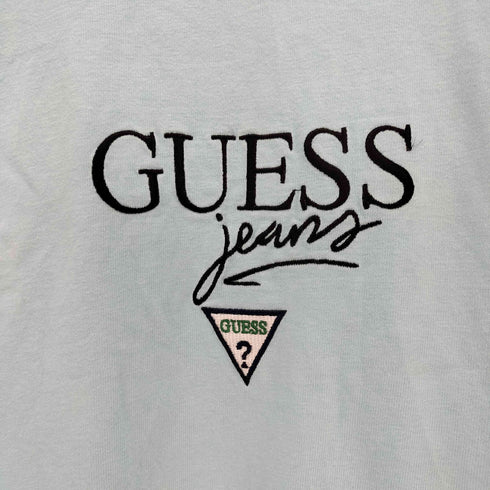 ゲスジーンズ GUESS JEANS ロゴ刺繍 L/S クルーネック Tシャツ メンズ import:L