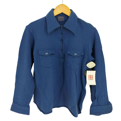 ペンドルトン PENDLETON USA製 ハーフジップ ウールプルオーバーシャツ メンズ import:L