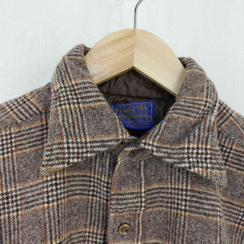 ペンドルトン PENDLETON USA製 グレンチェック ウールネルシャツ メンズ import:L
